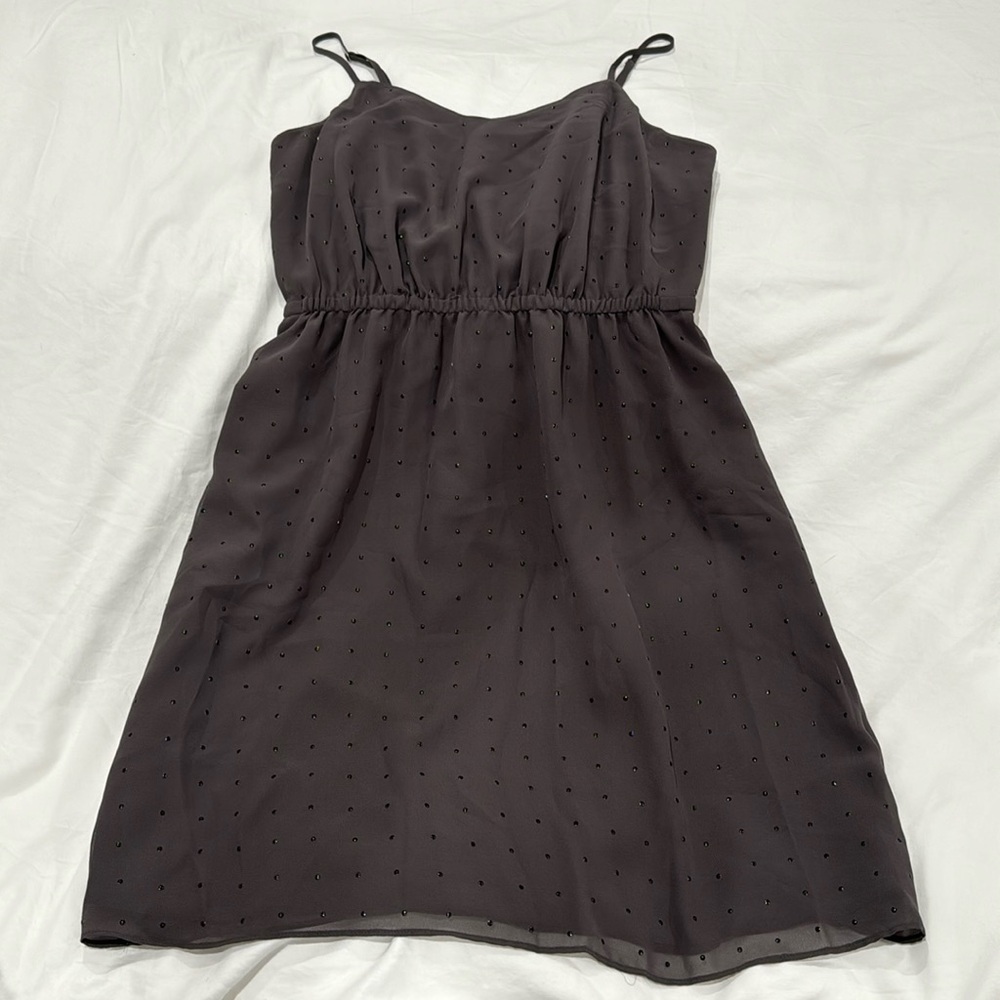 Madewell Broadway & Broome Sparklelight grey studded dress 0.